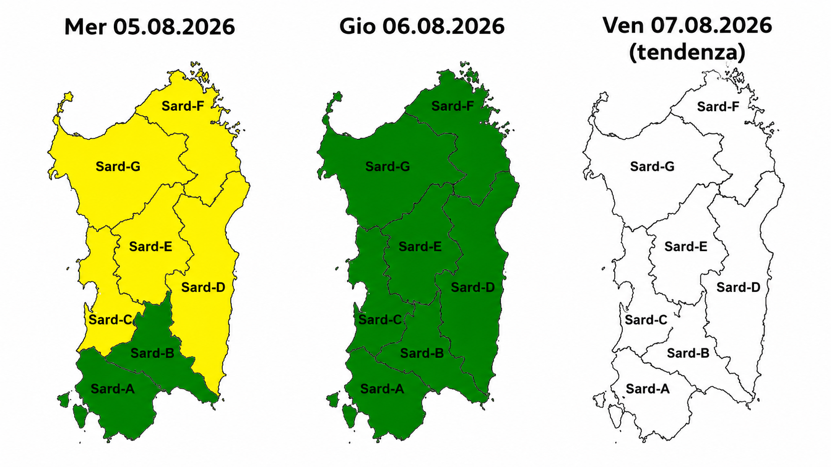 Protezione civile - Avviso di allerta meteo per rischio idrogeologico per temporali