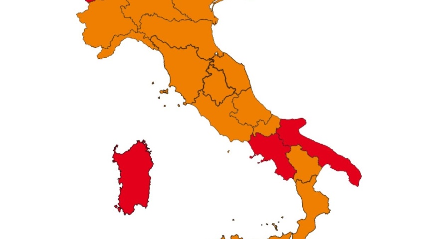 Coronavirus - Da lunedì 12 aprile Sardegna area rossa Coronavirus - Da lunedì 12 aprile Sardegna area rossa