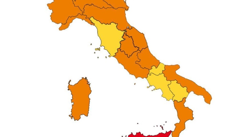 Covid - Da domenica 24 gennaio Sardegna zona arancione Covid - Da domenica 24 gennaio Sardegna zona arancione