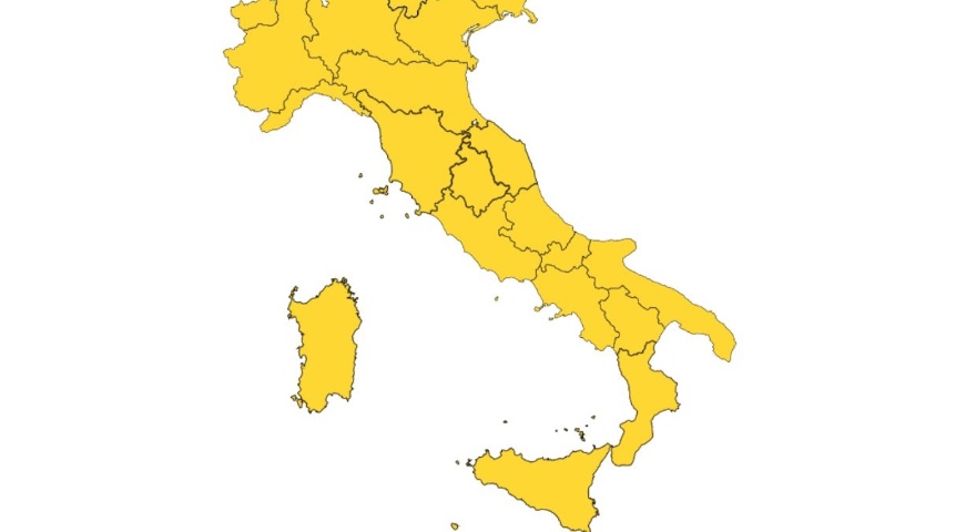 La nuova ordinanza del Ministero della Salute. Tutta l'Italia zona gialla La nuova ordinanza del Ministero della Salute. Tutta l'Italia zona gialla
