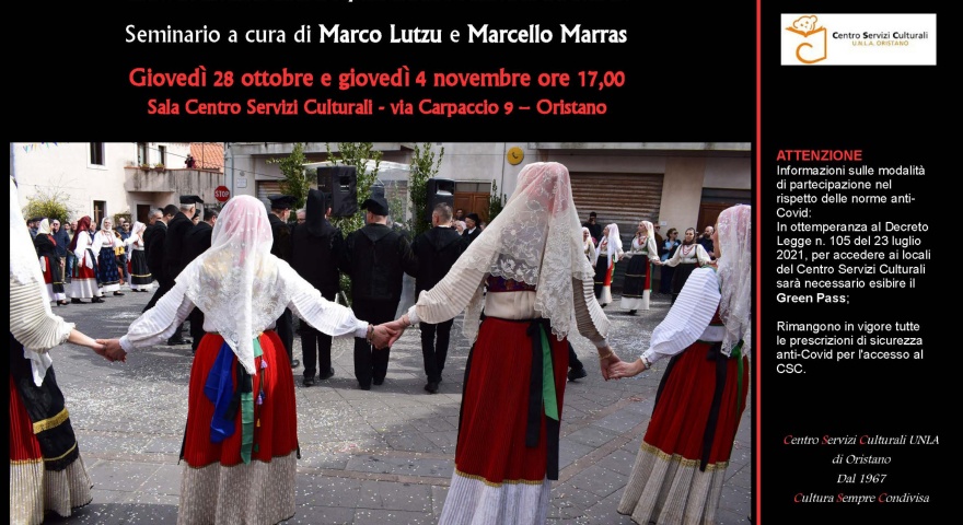 Due appuntamenti all'UNLA su cinesica culturale nelle arti performative della tradizione sarda Due appuntamenti all'UNLA su cinesica culturale nelle arti performative della tradizione sarda