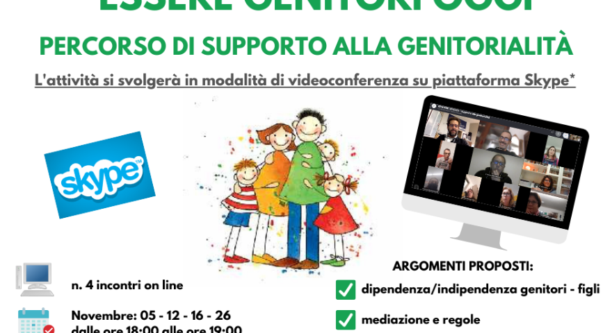 Spazio Giovani - A Novembre 4 incontri sulla genitorialità Spazio Giovani - A Novembre 4 incontri sulla genitorialità