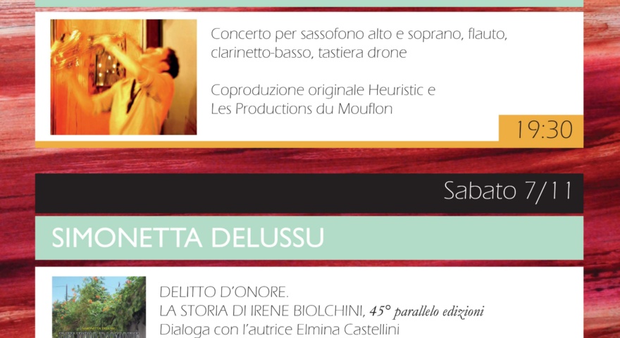 Presentazione del libro Delitto d’onore - La storia di Irene Biolchini Presentazione del libro Delitto d’onore - La storia di Irene Biolchini