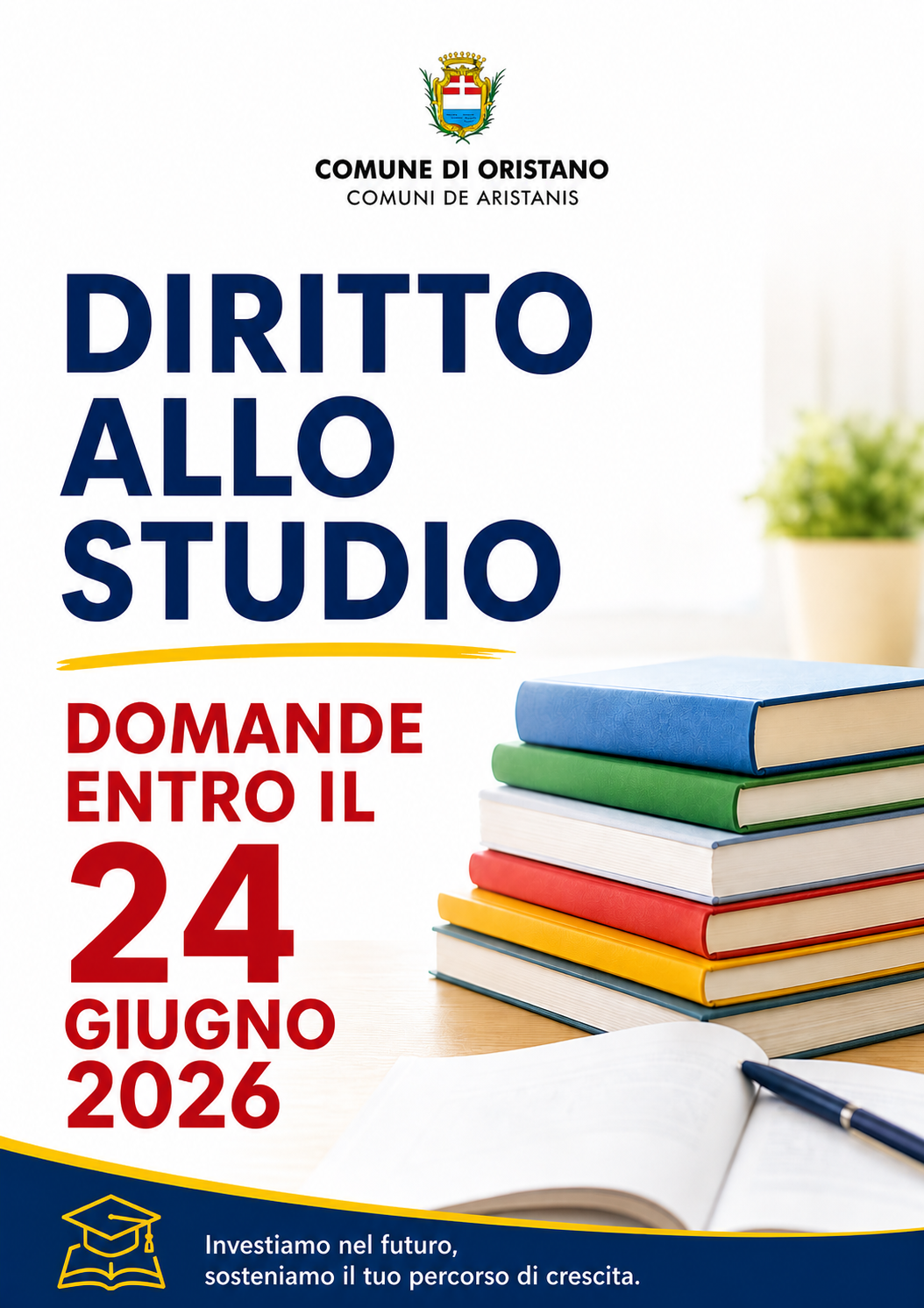 Diritto allo studio - Entro il 24 giugno le domande per le borse di studio e i libri di testo