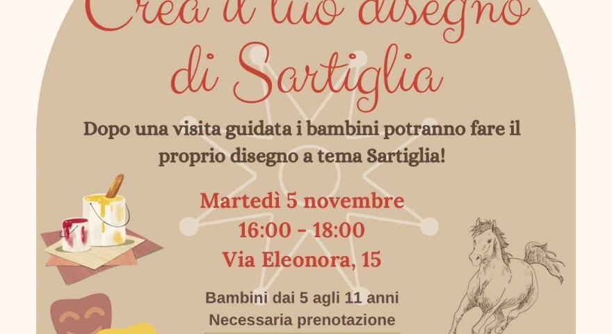 Al Centro di documentazione sulla Sartiglia il laboratorio per bambini ''Crea il tuo disegno di Sartiglia'' Al Centro di documentazione sulla Sartiglia il laboratorio per bambini ''Crea il tuo disegno di Sartiglia''