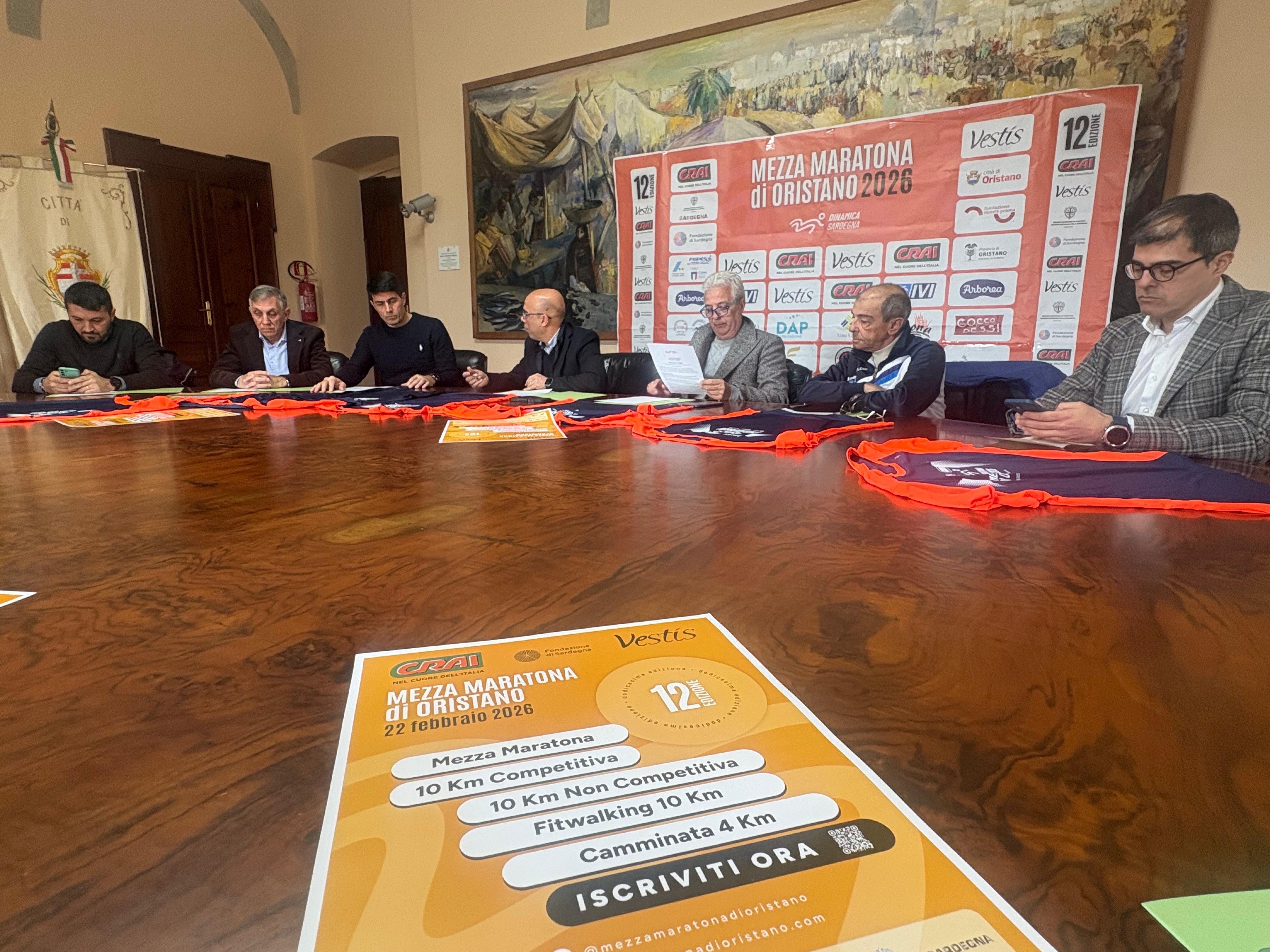 La presentazione della 12^ Mezza Maratona di Oristano