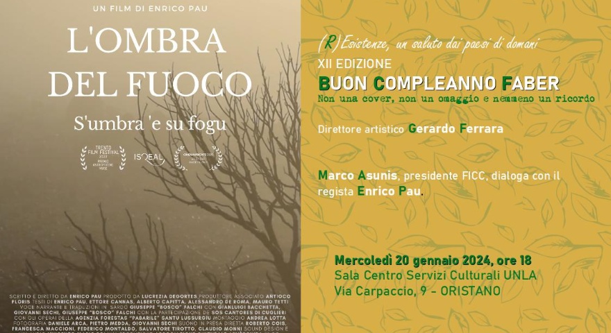 Centro Servizi Culturali - Proiezione del film “L’ombra del fuoco - S’umbra ‘e su fogu” di Enrico Pau Centro Servizi Culturali - Proiezione del film “L’ombra del fuoco - S’umbra ‘e su fogu” di Enrico Pau