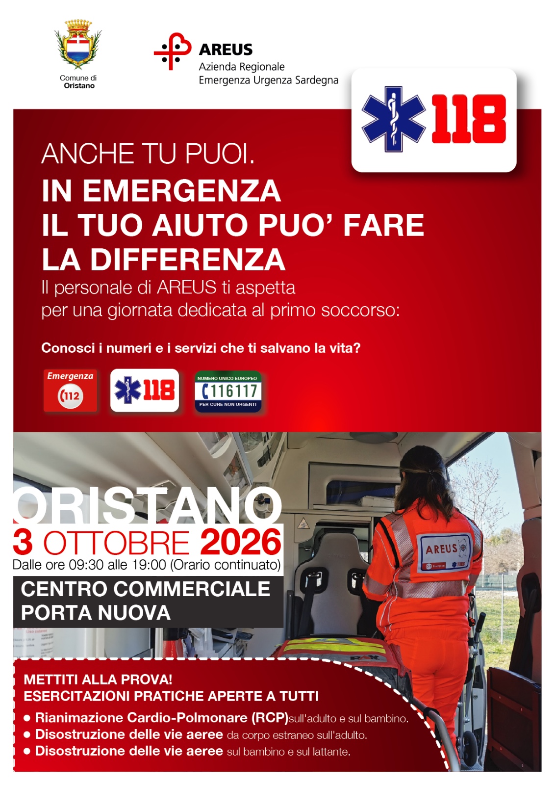 Primo soccorso - A Oristano una giornata per imparare a fare la differenza