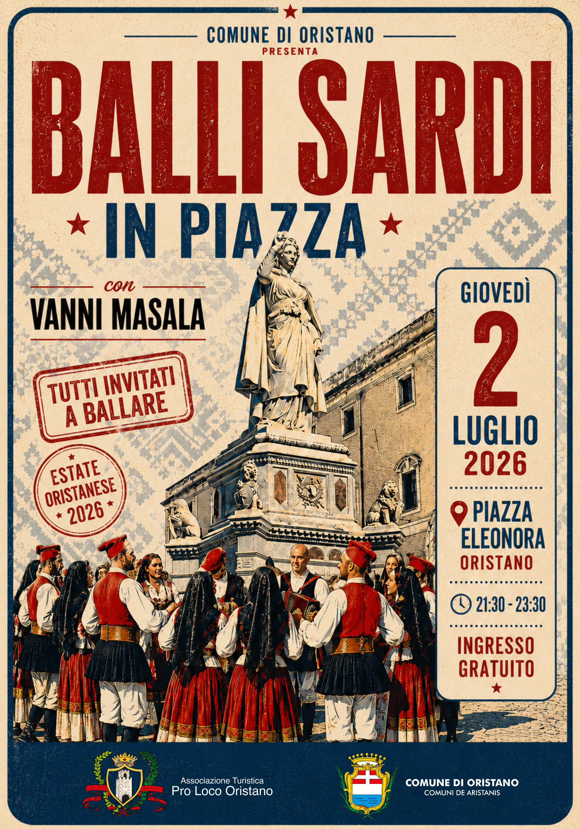 Balli sardi - Nel centro storico e a Torre Grande cinque serate per valorizzare tradizioni e turismo