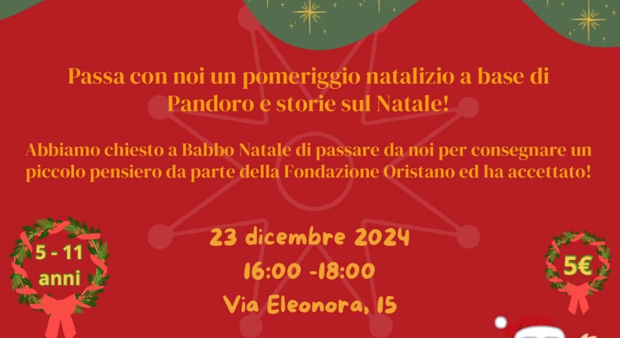 Centro di documentazione Sartiglia - Per le feste natalizie tre laboratori per i bambini dai 5 agli 11 anni Centro di documentazione Sartiglia - Per le feste natalizie tre laboratori per i bambini dai 5 agli 11 anni