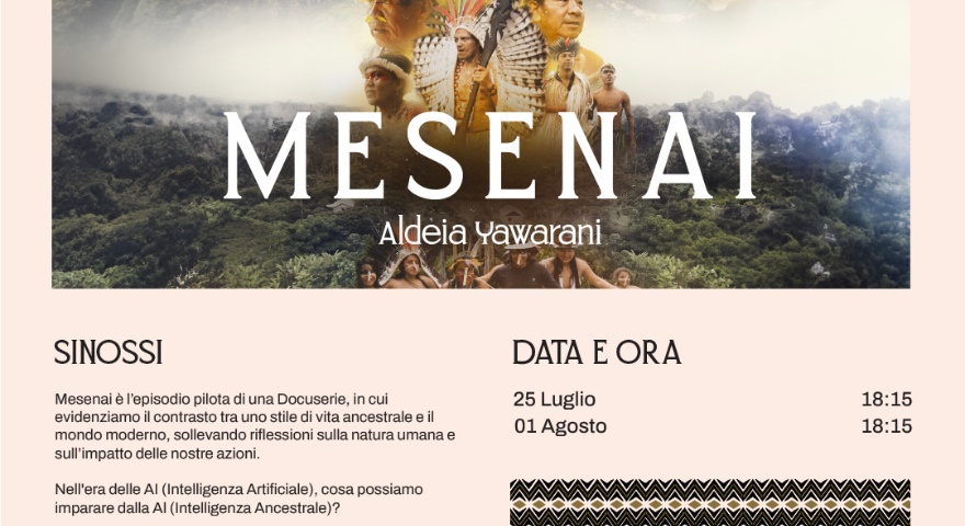 Centro Servizi Culturali - Presnetazione dell'episodio pilota della Docuserie “Mesenai. Aldeia Yawarani” Centro Servizi Culturali - Presnetazione dell'episodio pilota della Docuserie “Mesenai. Aldeia Yawarani”