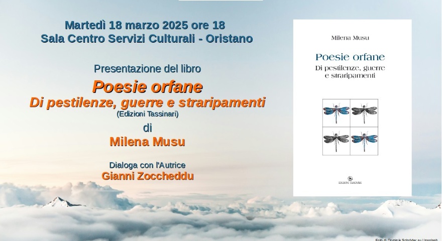 Centro Servizi Culturali - Presentazione del libro “Poesie orfane. Di pestilenze, guerre e straripamenti” Centro Servizi Culturali - Presentazione del libro “Poesie orfane. Di pestilenze, guerre e straripamenti”