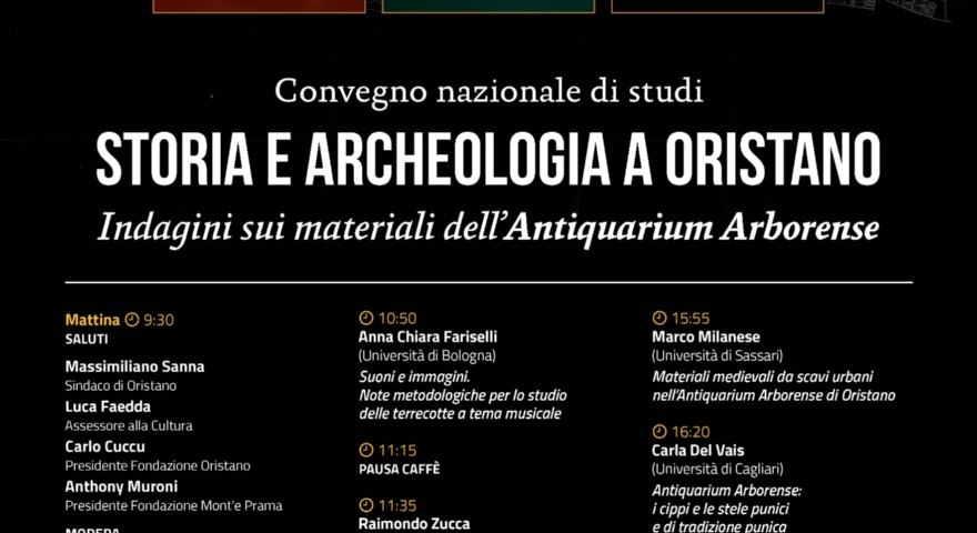 All'Hospitalis Sancti Antoni il convegno “Storia e Archeologia a Oristano. Indagini sui Materiali dell’Antiquarium Arborense” All'Hospitalis Sancti Antoni il convegno “Storia e Archeologia a Oristano. Indagini sui Materiali dell’Antiquarium Arborense”