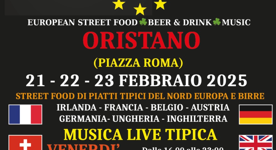Festa Europea - In piazza Roma un omaggio all’Europa, ai suoi piatti tipici e alle musiche più suggestive Festa Europea - In piazza Roma un omaggio all’Europa, ai suoi piatti tipici e alle musiche più suggestive