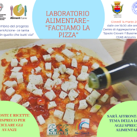 Locandina laboratorio alimentare, pizza Locandina laboratorio alimentare, pizza