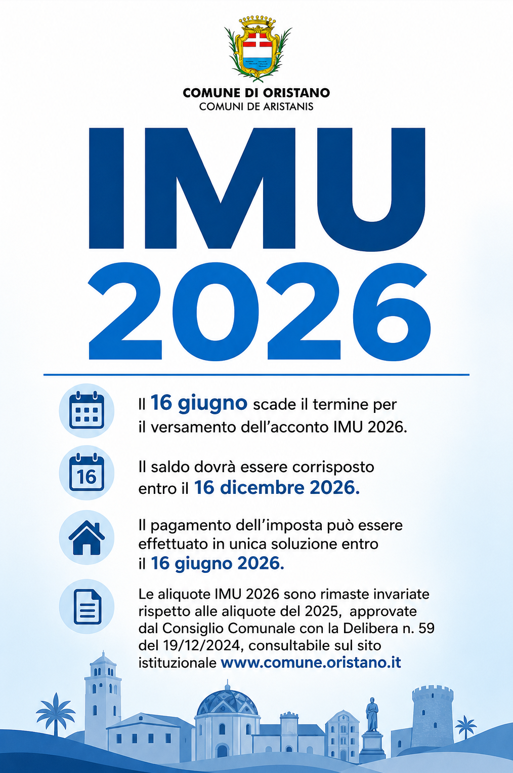 IMU - Entro il 16 giugno il versamento dell’acconto 2026