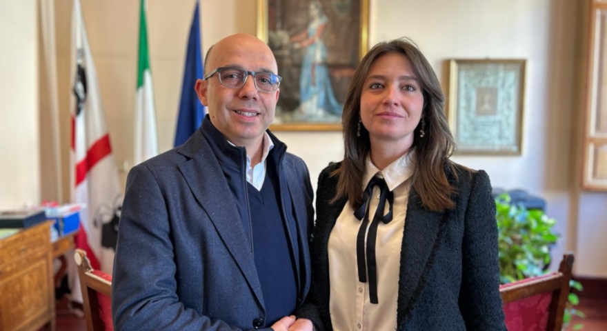 Il Sindaco Sanna e Valentina de Seneen Il Sindaco Sanna e Valentina de Seneen