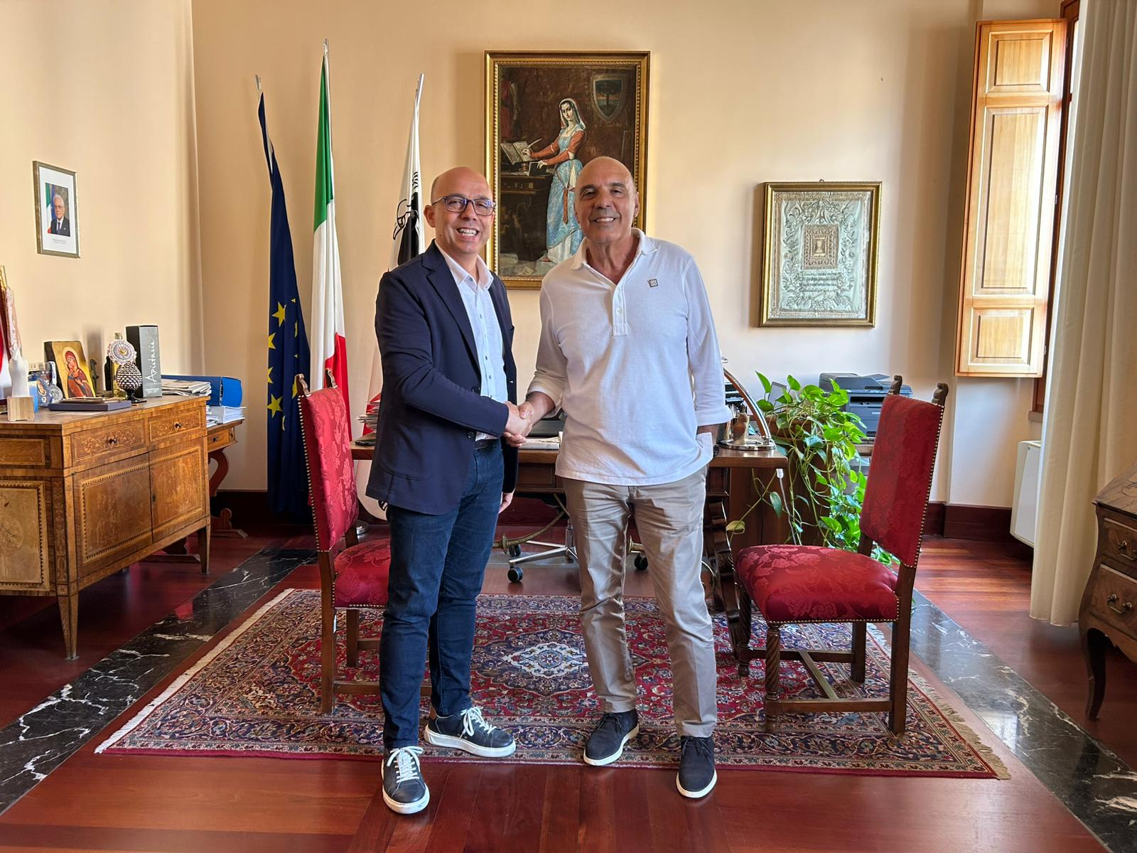 Il Sindaco Sanna e il neo assessore LIcheri
