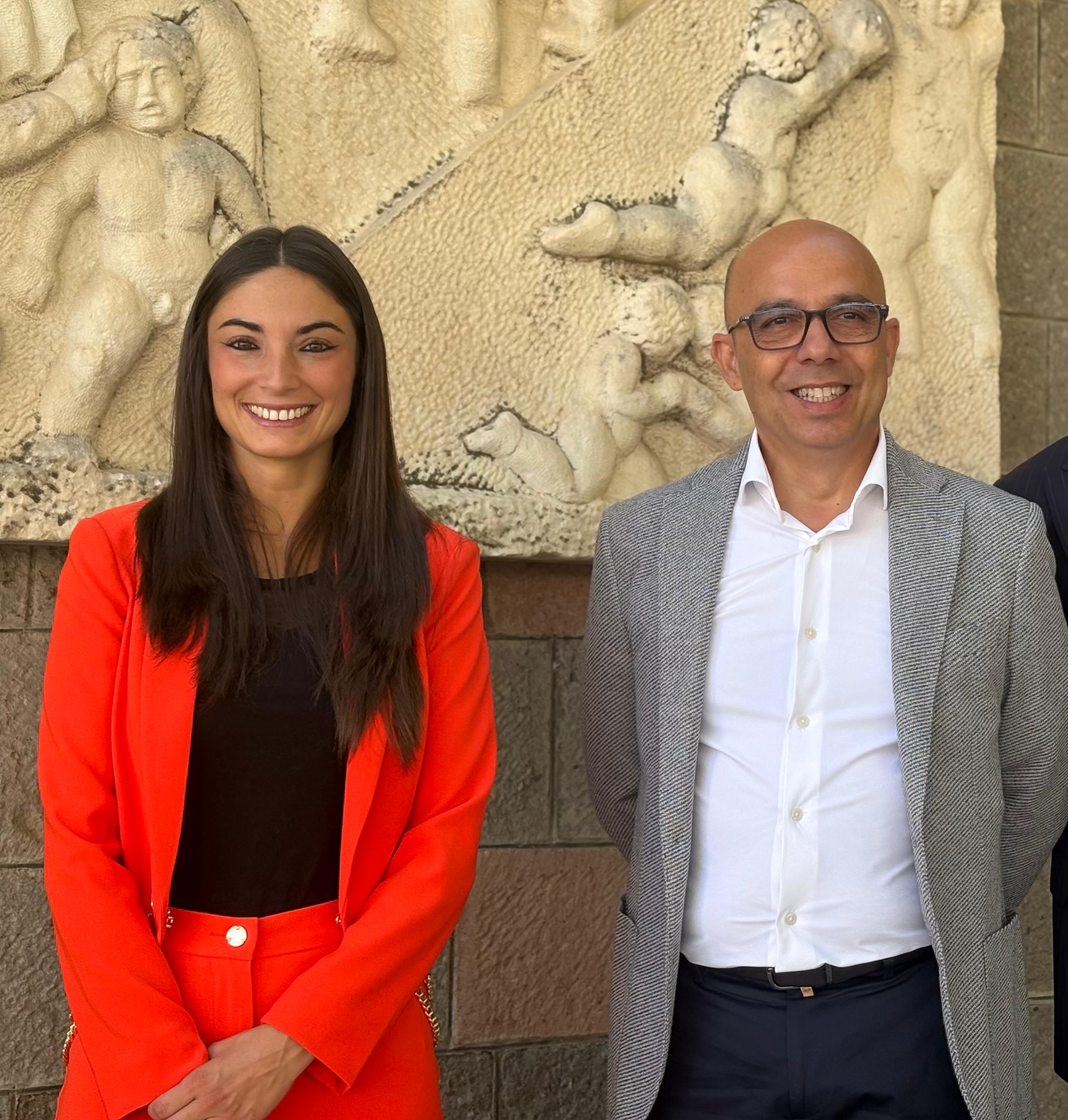 Il Sindaco Sanna e l'Assessore Murru