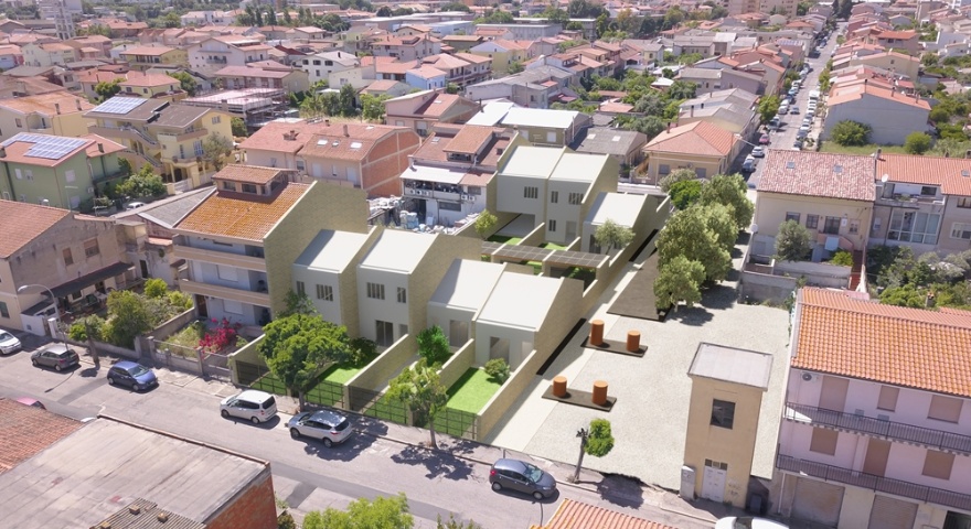 Il progetto per gli alloggi di via Olbia