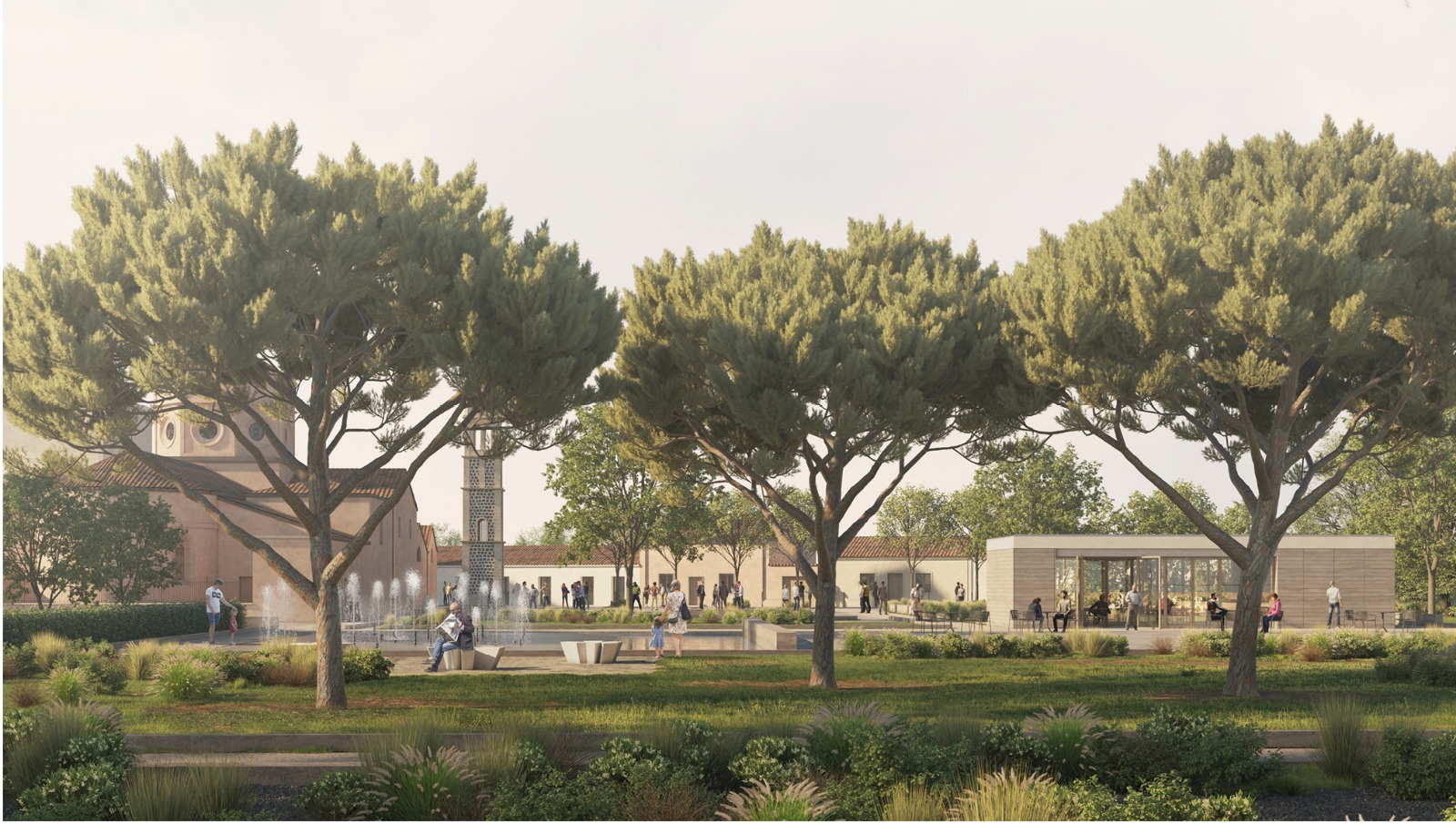 Il rendering del progetto per la riqualificazione del Rimedio