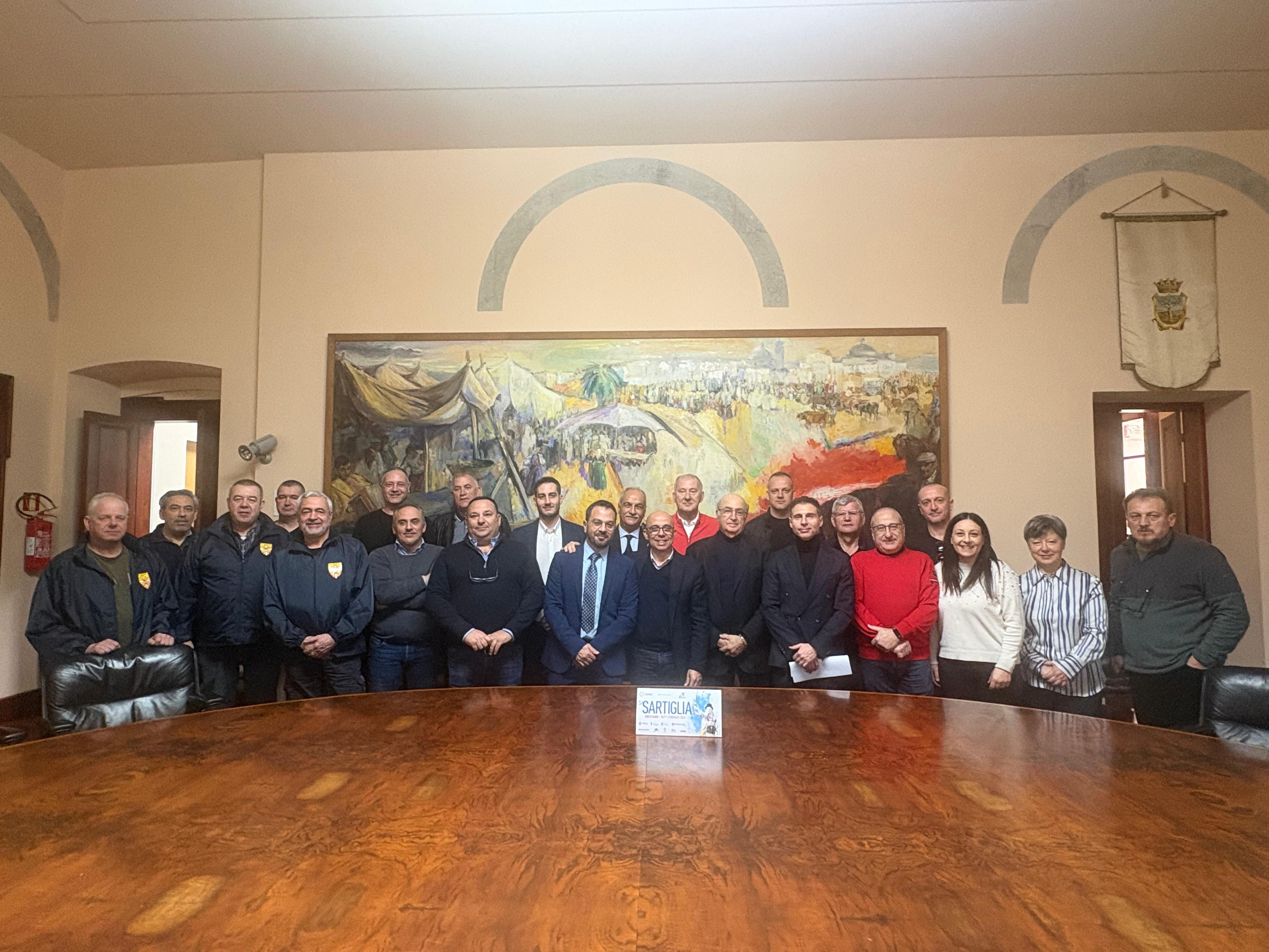 L'incontro istituzionale con le delegazioni di Sinj, Sulmona, Ginevra e Narni