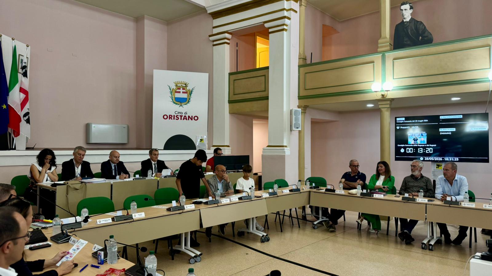 L'intervento del Sindaco dei ragazzi in Consiglio comunale