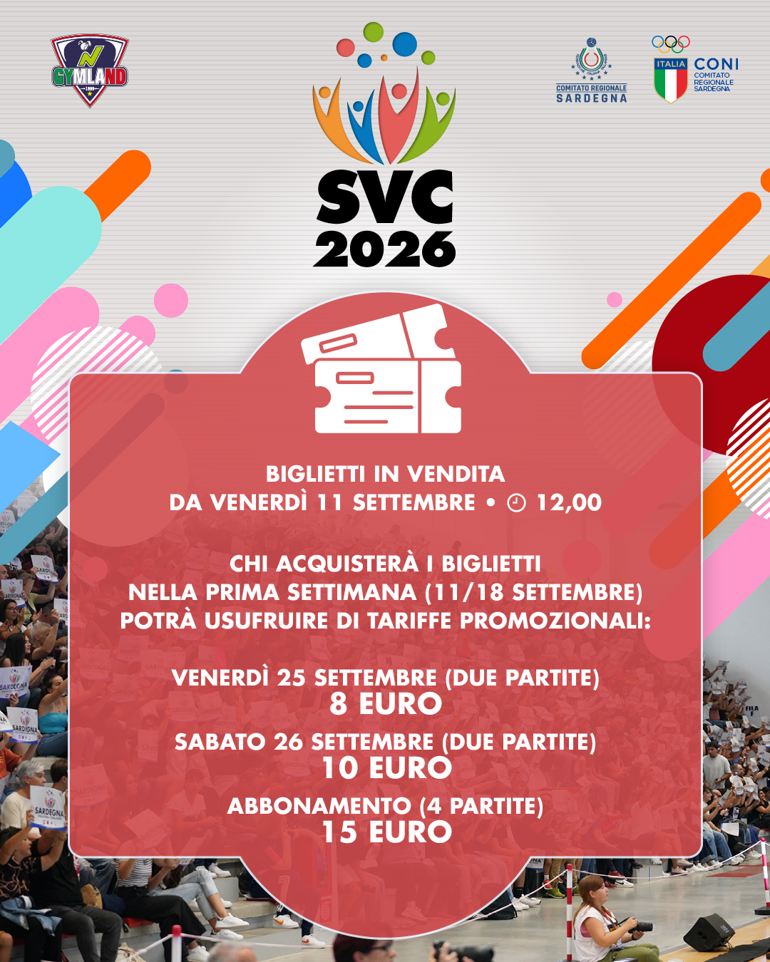 Sardegna Volleyball Challenge - Definito il programma, parte la vendita online dei biglietti