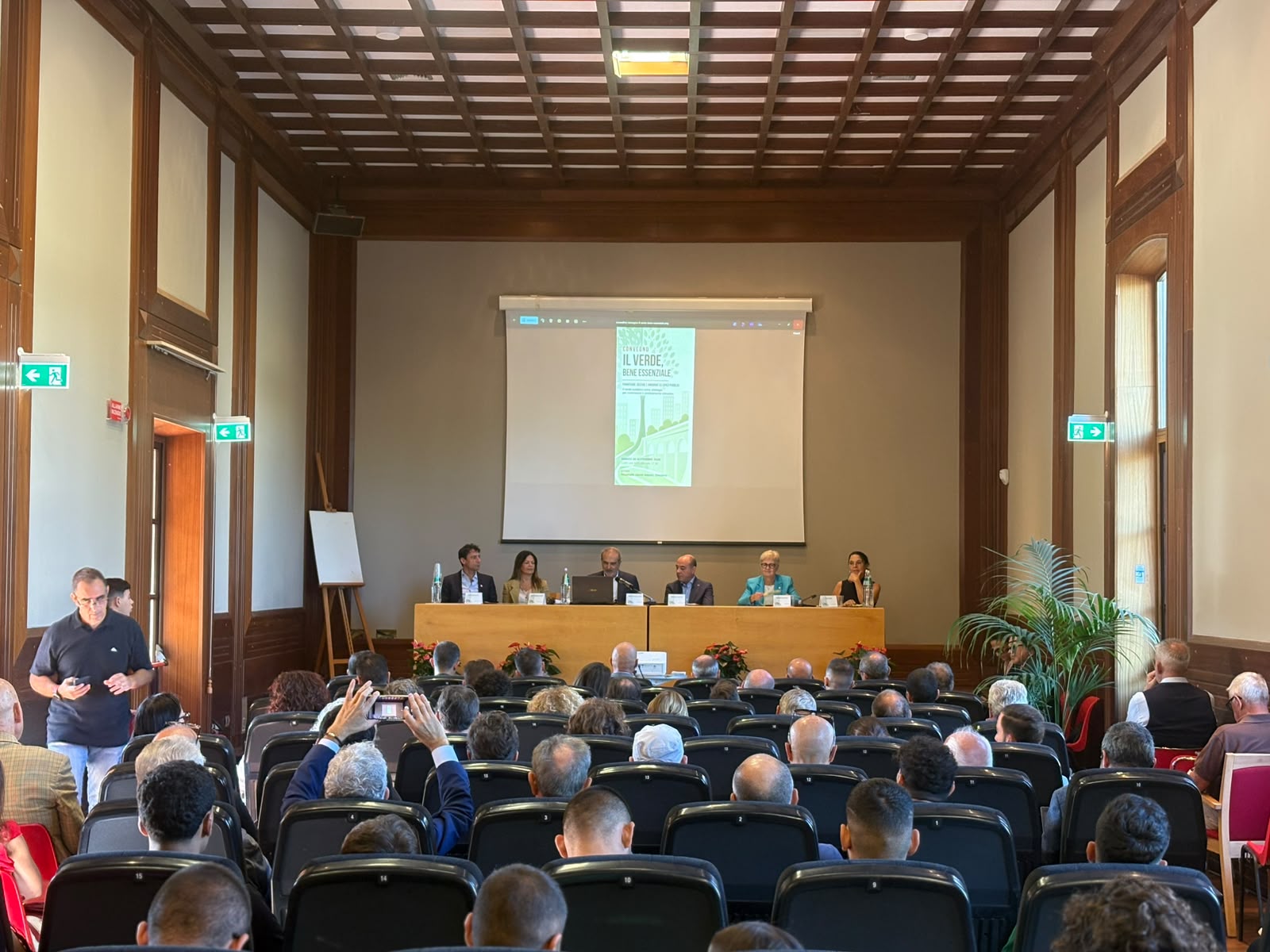 Un momento del convegno ''Verde bene essenziale''