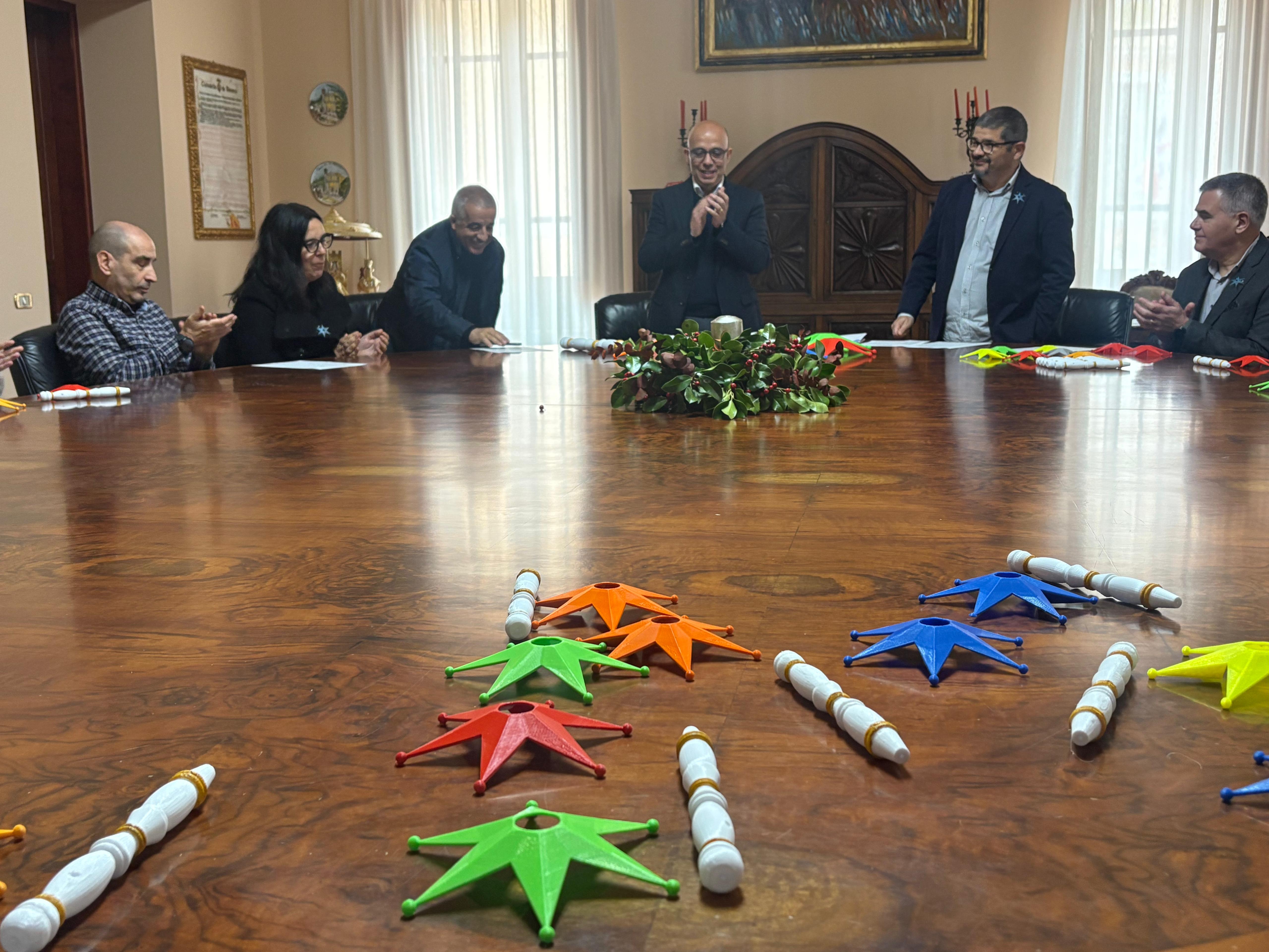 Un momento della presentazione del lavoro degli studenti dell'Othoca