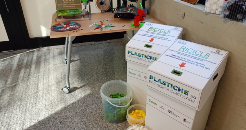 Settimana europea per la riduzione dei rifiuti - A Oristano 34 box per la raccolta dei tappi in plastica