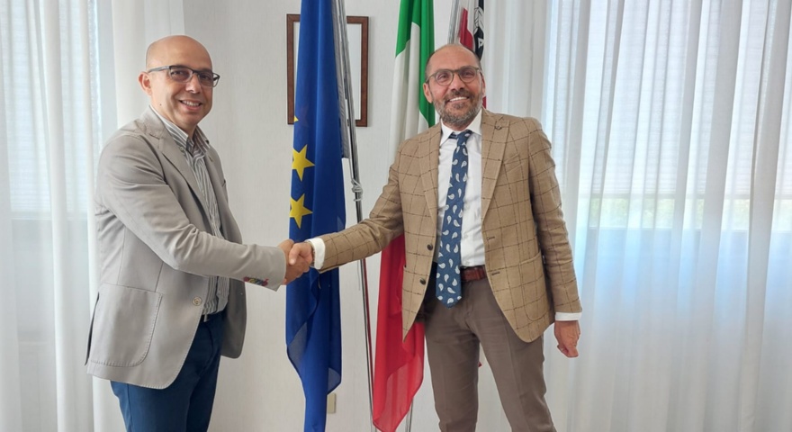 il prefetto stelo e il sindaco sanna il prefetto stelo e il sindaco sanna