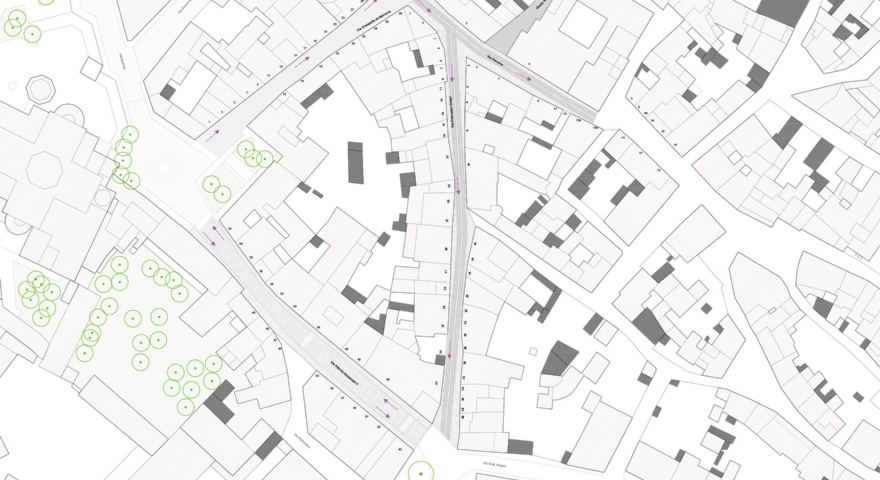 Riqualificazione urbana Centro Storico Oristano, planimetria generale Riqualificazione urbana Centro Storico Oristano, planimetria generale